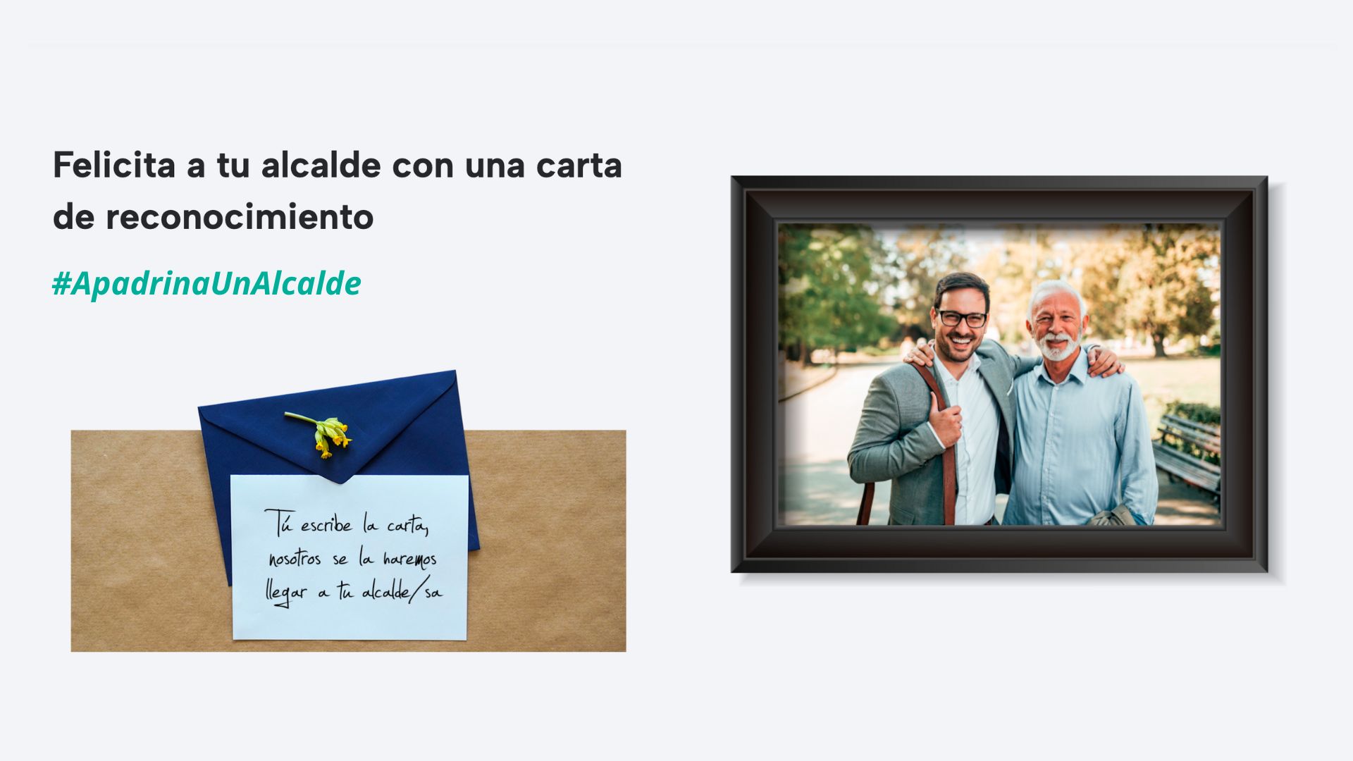 Felicita a tu alcalde con una carta de reconocimiento